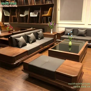 Bo sofa go phong khach cao cap 4 Nội Thất Nhất Tâm – Thiết Kế & Thi Công Nội Thất Cao Cấp Trọn Gói