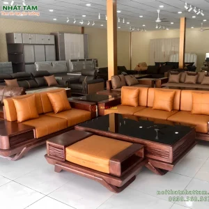 Bo sofa go phong khach cao cap 5 Nội Thất Nhất Tâm – Thiết Kế & Thi Công Nội Thất Cao Cấp Trọn Gói