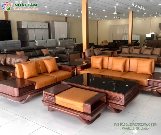Bo sofa go phong khach cao cap 5 Nội Thất Nhất Tâm – Thiết Kế & Thi Công Nội Thất Cao Cấp Trọn Gói