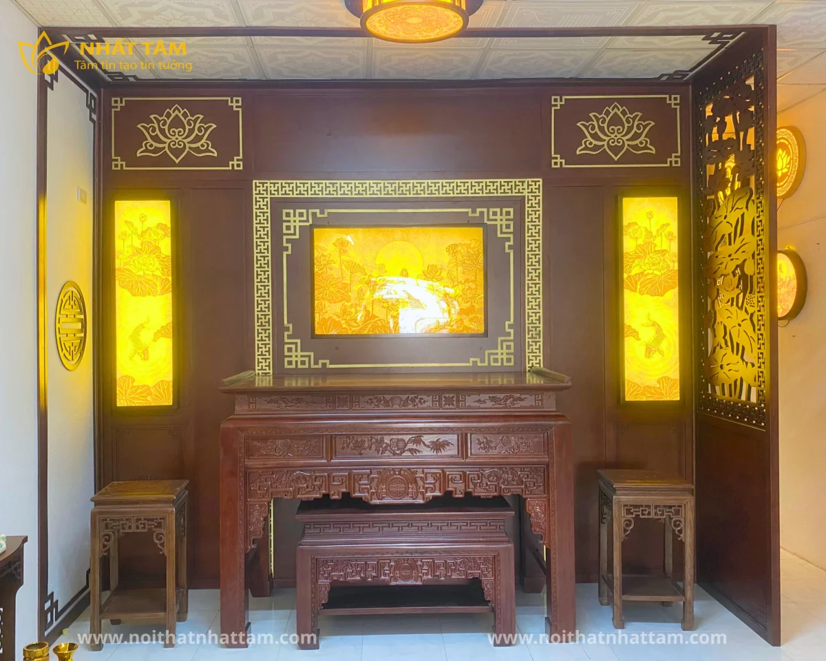 Vị trí phong thủy trong thiết kế phòng thờ