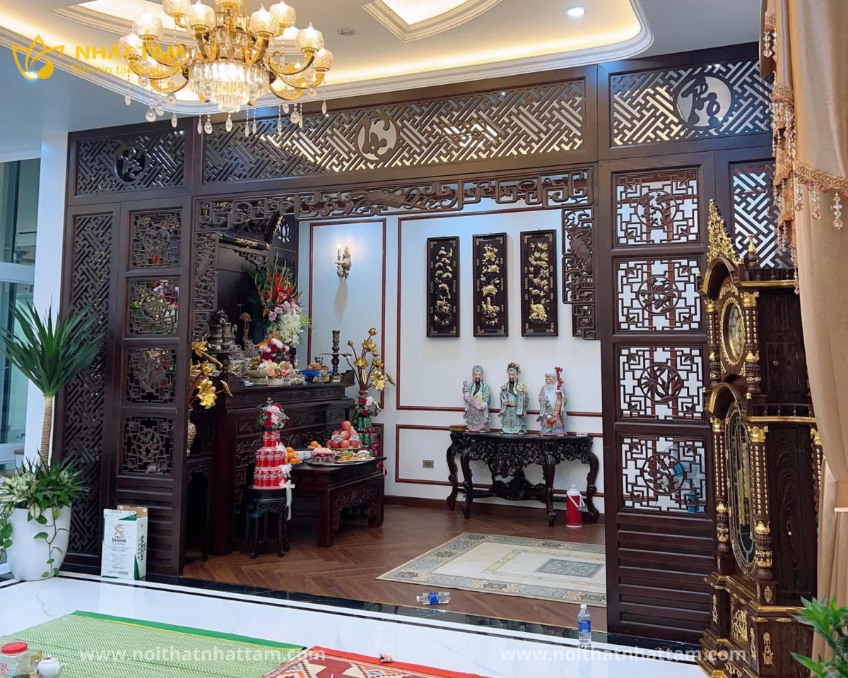 Những điều kiêng kỵ khi thiết kế phòng thờ