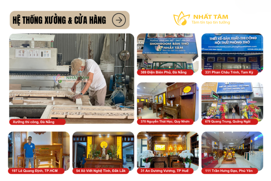 Hệ thống 12 showroom giúp khách hàng trải nghiệm thực tế trước khi thi công