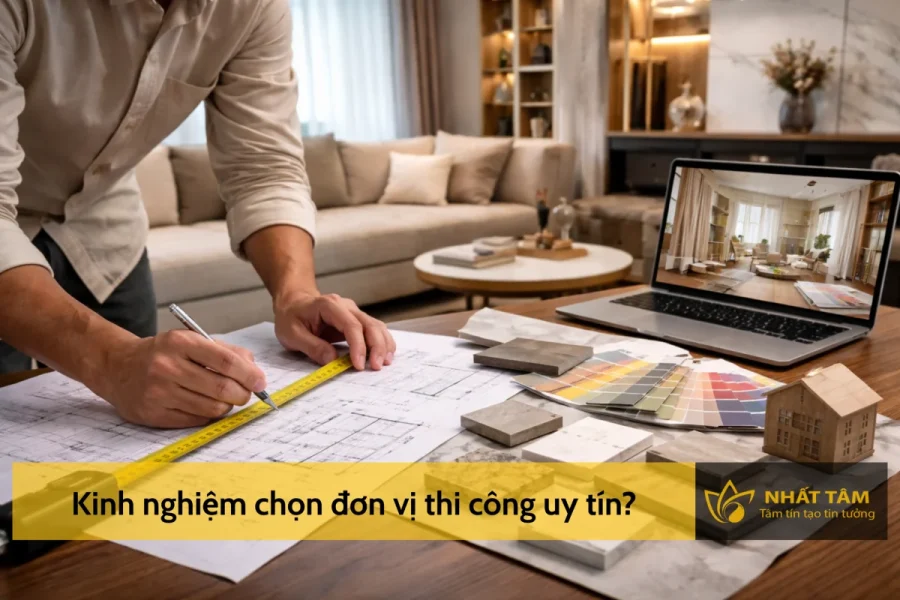 Kinh nghiệm chọn đơn vị thi công nội thất uy tín?
